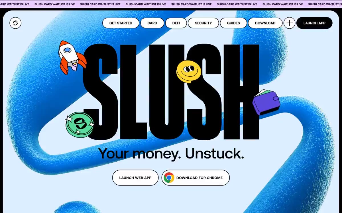Slush: inflatable sticker universe on pastel paper